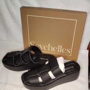 Seychelles Black Women's Platform Sandals